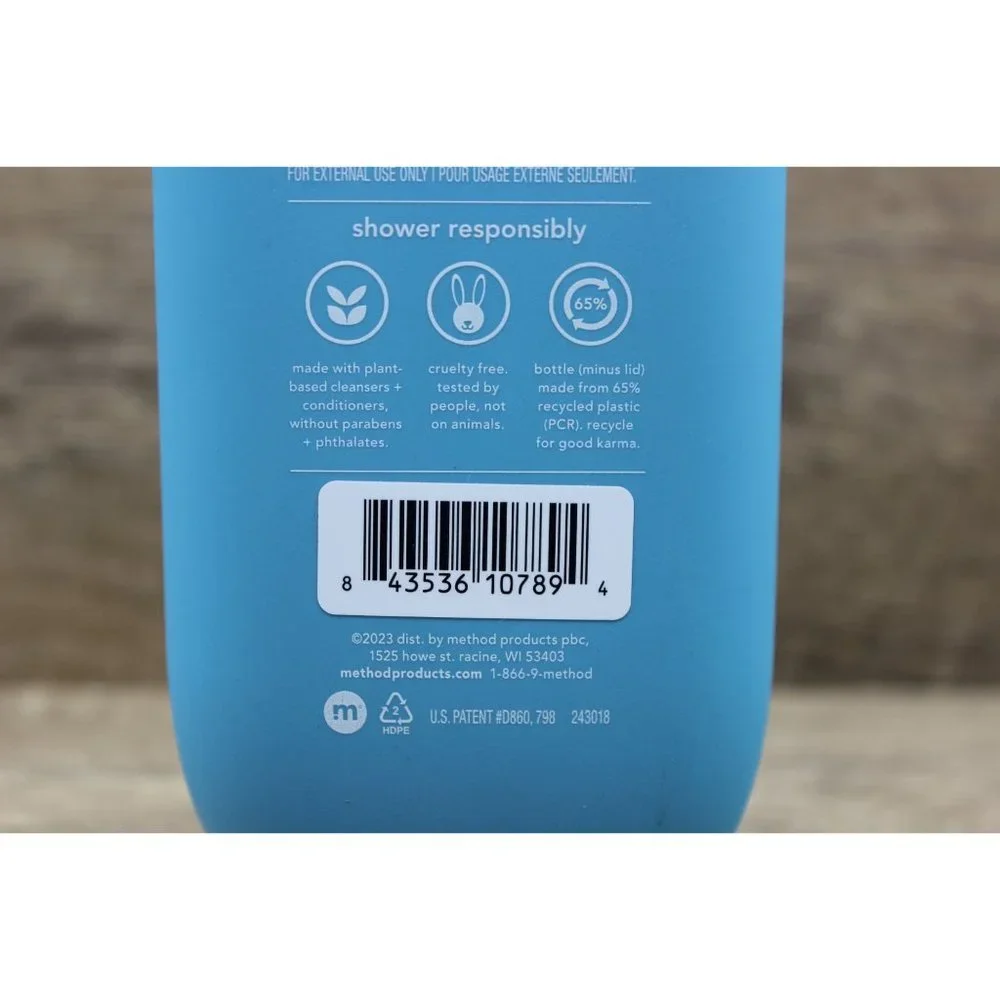 Method Men Galcier Granite 2 in 1 shampoo conditioner‎ menthol argan jojoba oils
